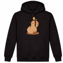 Худі утеплене Капібара з пташкою - FATLINE Худі утеплене Капібара з пташкою