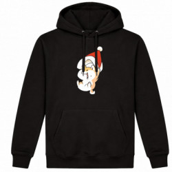 Худі утеплене Коргі з капелюшком Санти