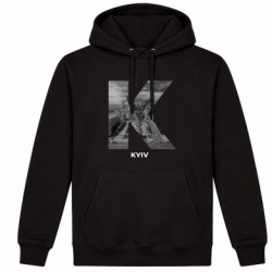 Худі утеплене Kyiv Black & White