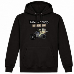 Худі утеплене Life is good, take it show