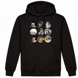 Худі утеплене Meme cats