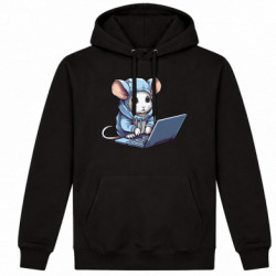 Худі утеплене Миша в одязі за ноутбуком