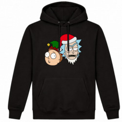 Худі утеплене New Year's Rick and Morty - FATLINE Худі утеплене New Year's Rick and Morty