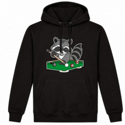 Худі утеплене Єнот-більярдист