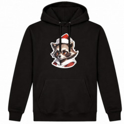 Худі утеплене Єнот у шапці Санти