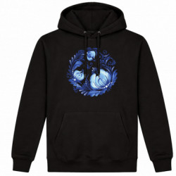 Худі утеплене Петриківка. Синій завиток