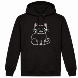Худі утеплене Піксельна кішка