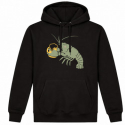 Худі утеплене Рак п'є пиво