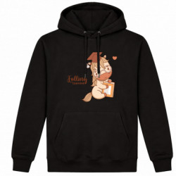 Худі утеплене Розумний кінь студент з книгою