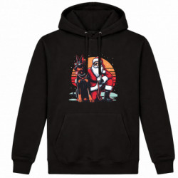 Худі утеплене Santa with doberman