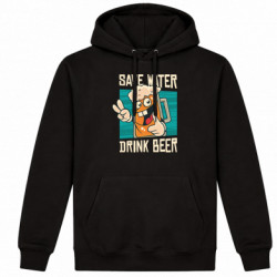 Худі утеплене Save water-drink beer - FATLINE Худі утеплене Save water-drink beer