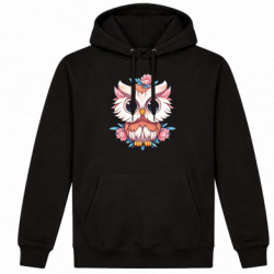 Худі утеплене Сова та квіти