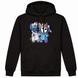 Худі утеплене Стіч і єдиноріг