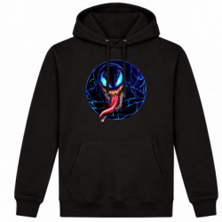 Худі утеплене Venom black and blue style