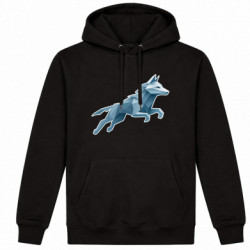 Худі утеплене Вовк полігональний