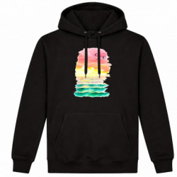 Худі утеплене Watercolor pattern with sea