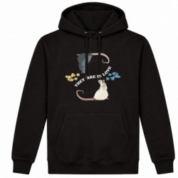 Худі утеплене Закохані пацюки