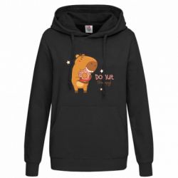 Худі жіноче Копібара з пончиком - FATLINE Худі жіноче Копібара з пончиком