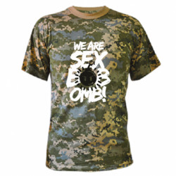 Камуфляжная футболка Скотт Пилигрим S*x Bob-оmb