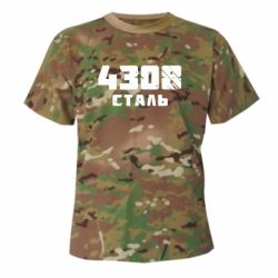 Камуфляжна футболка Азов Сталь - FATLINE Камуфляжна футболка Азов Сталь