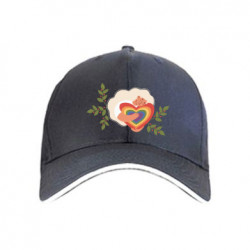 Кепка Женщина блондинка с радужным сердцем - FATLINE Кепка Женщина блондинка с радужным сердцем