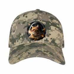 Кепка камуфляжная кот в космосе - FATLINE Кепка камуфляжная кот в космосе