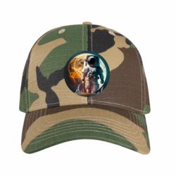 Кепка камуфляжная Космонавт на фоне луны - FATLINE Кепка камуфляжная Космонавт на фоне луны