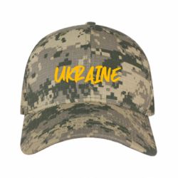 Кепка камуфляжная UKRAINE Handwritten Font - FATLINE Кепка камуфляжная UKRAINE Handwritten Font
