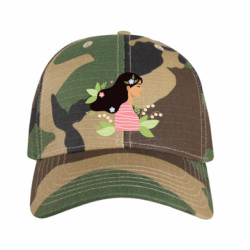 Кепка камуфляжная Женщина с длинными волосами Весна - FATLINE Кепка камуфляжная Женщина с длинными волосами Весна