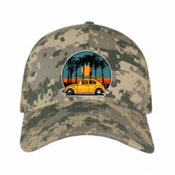 Кепка камуфляжная Желтая машина. Винтаж - FATLINE Кепка камуфляжная Желтая машина. Винтаж
