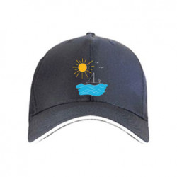 Кепка Сонце, Море, Човен, Чайка - FATLINE Кепка Сонце, Море, Човен, Чайка