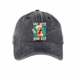 Кепка тай-дай Save water-drink beer - FATLINE Кепка тай-дай Save water-drink beer