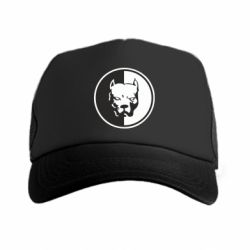 Кепка-тракер премиум Питбуль круг - FATLINE Кепка-тракер премиум Питбуль круг