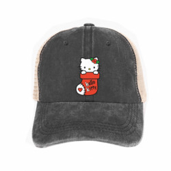 Кепка-тракер тай-дай Christmas Hello Kitty - FATLINE Кепка-тракер тай-дай Christmas Hello Kitty