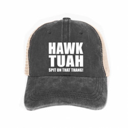 Кепка-тракер тай-дай HAWK TUAH. Spit on that thang! - FATLINE Кепка-тракер тай-дай HAWK TUAH. Spit on that thang!
