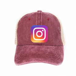 Кепка-тракер тай-дай Instagram Logo Gradient - FATLINE Кепка-тракер тай-дай Instagram Logo Gradient