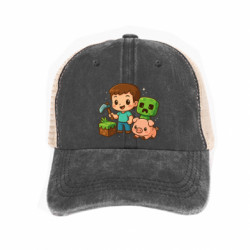 Кепка-тракер тай-дай Minecraft game steve - FATLINE Кепка-тракер тай-дай Minecraft game steve