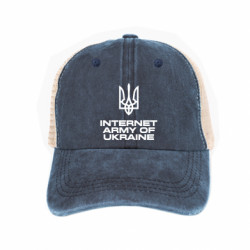 Кепка-тракер тай-дай Интернет армия Украины - FATLINE Кепка-тракер тай-дай Интернет армия Украины