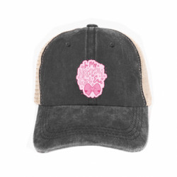 Кепка-тракер тай-дай Розовый слоган In My Happy Girl Era - FATLINE Кепка-тракер тай-дай Розовый слоган In My Happy Girl Era