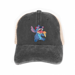 Кепка-тракер тай-дай Стич с мороженым - FATLINE Кепка-тракер тай-дай Стич с мороженым