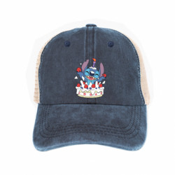 Кепка-тракер тай-дай Стич с праздничным тортом - FATLINE Кепка-тракер тай-дай Стич с праздничным тортом