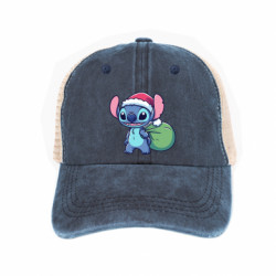 Кепка-тракер тай-дай Stitch Santa with presents - FATLINE Кепка-тракер тай-дай Stitch Santa with presents