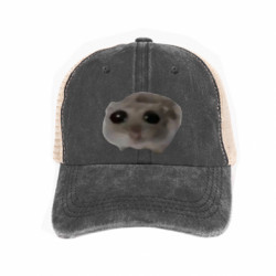 Кепка-тракер тай-дай Грустный хомяк мем - FATLINE Кепка-тракер тай-дай Грустный хомяк мем