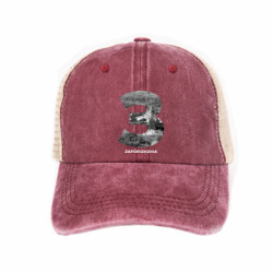 Кепка-тракер тай-дай Zaporizhzhia Black & White - FATLINE Кепка-тракер тай-дай Zaporizhzhia Black & White