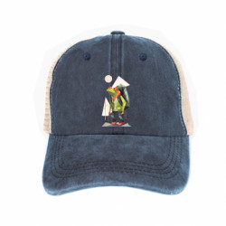 Кепка-тракер тай-дай Лягушка турист - FATLINE Кепка-тракер тай-дай Лягушка турист