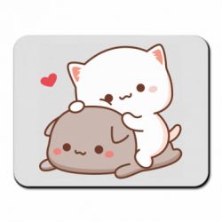 Килимок для миші Котячі обійми - FATLINE Килимок для миші Котячі обійми