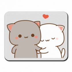 Килимок для миші Пара котиків - FATLINE Килимок для миші Пара котиків
