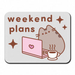 Коврик для мыши Pusheen Weekend Plans - FATLINE Коврик для мыши Pusheen Weekend Plans