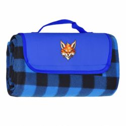 Туристический коврик Портрет лиса с прищуром глаз - FATLINE Туристический коврик Портрет лиса с прищуром глаз