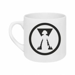 Кружка 180ml Black Widow logo - FATLINE Кружка 180ml Black Widow logo